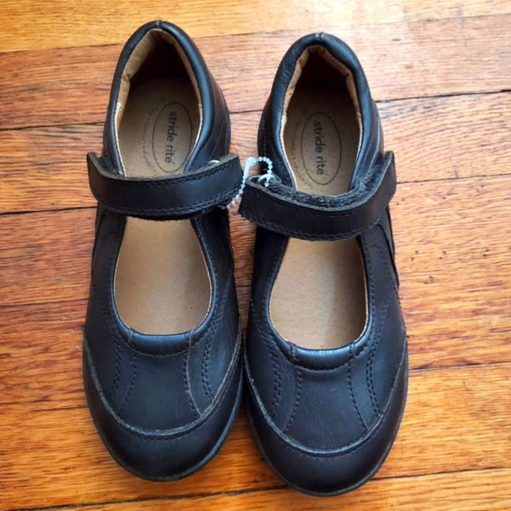 Stride Rite Dark Brown Carla Mary Jane size 13 Preschool Little Kid dress shoes